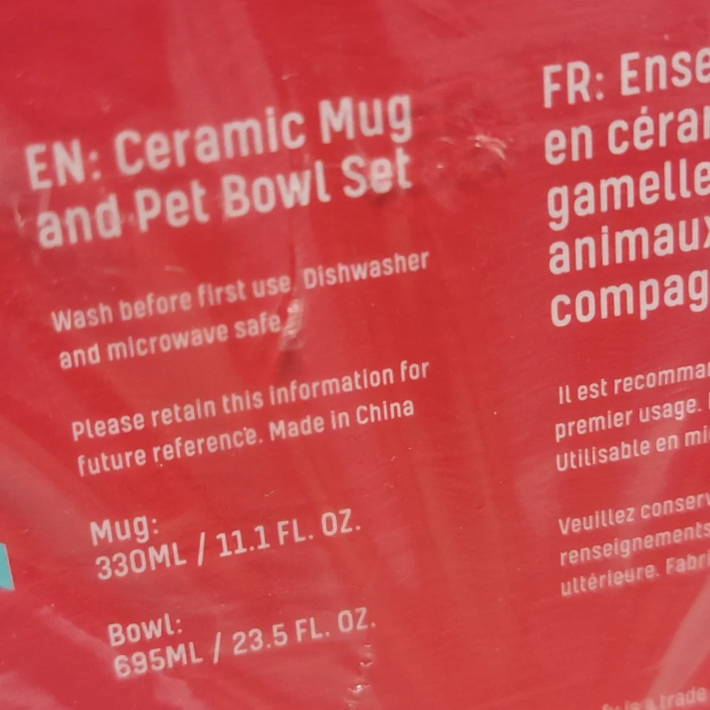 Wild & Woofy, Mug & Pet Bowl Gift Set Save Me A Sausage, Breakfast With My Buddy